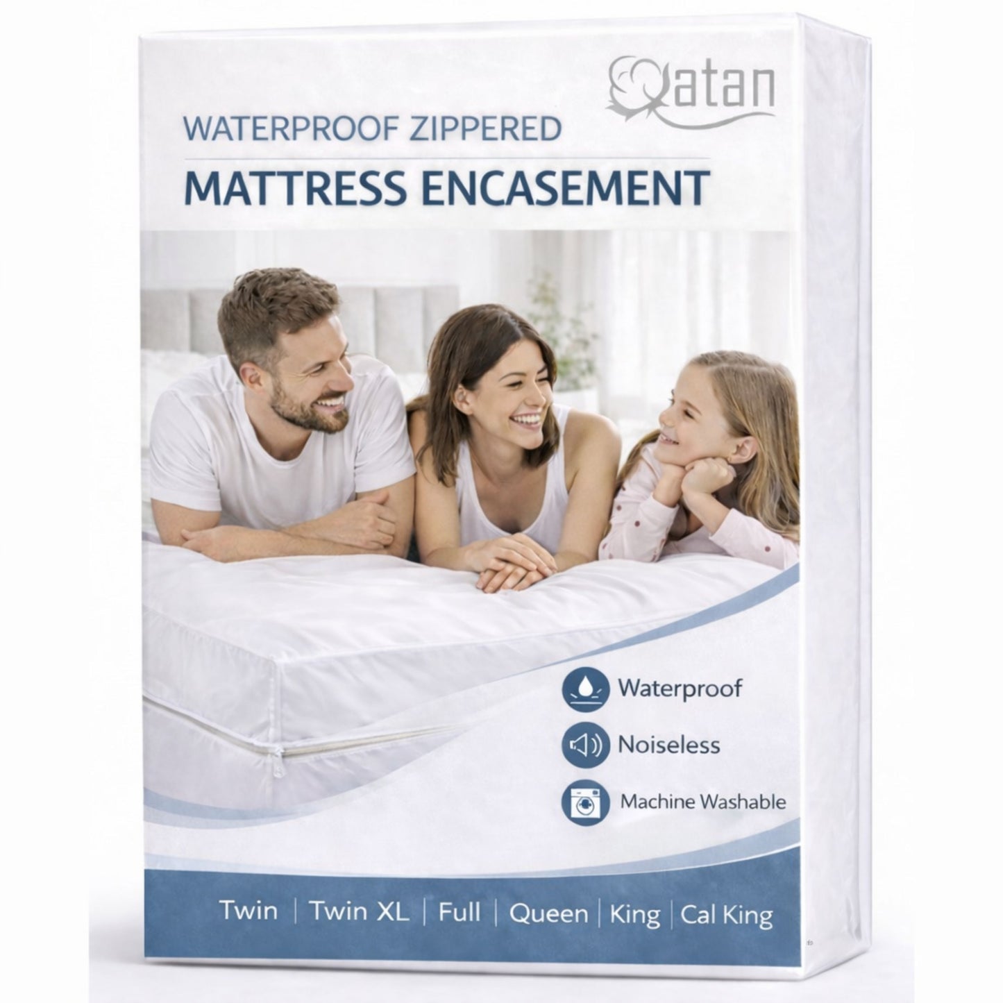Protège-matelas zippé 100 % imperméable