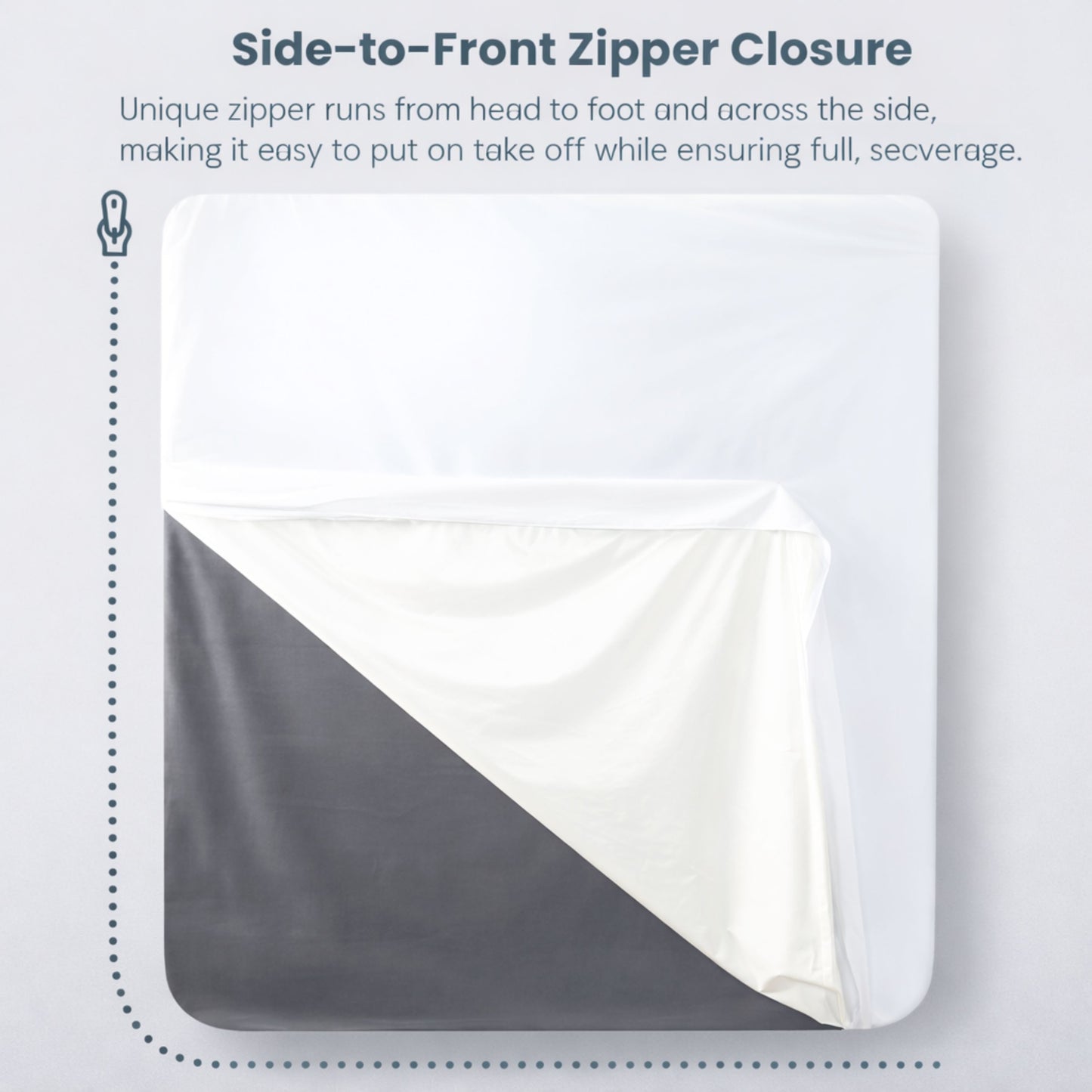 Protège-matelas zippé 100 % imperméable
