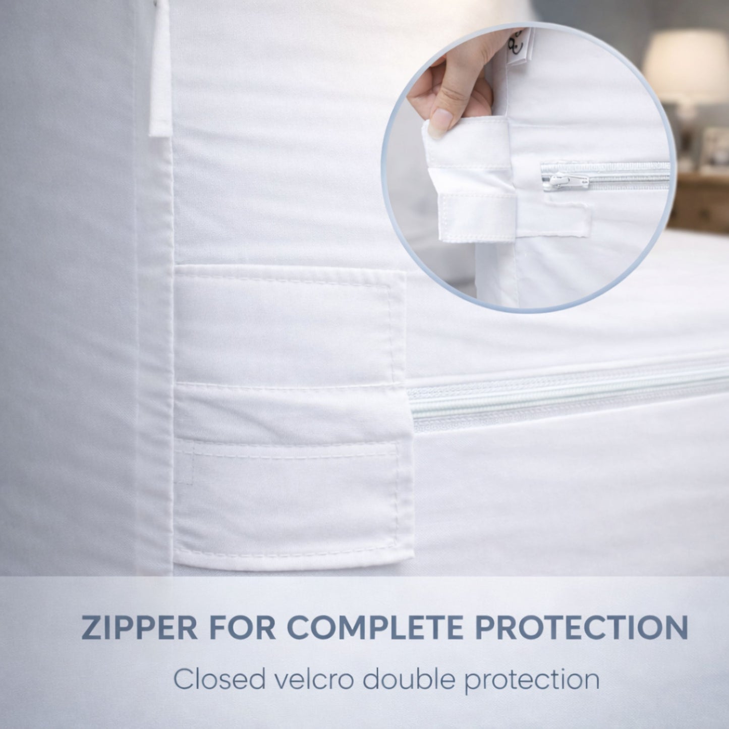 Protège-matelas zippé 100 % imperméable