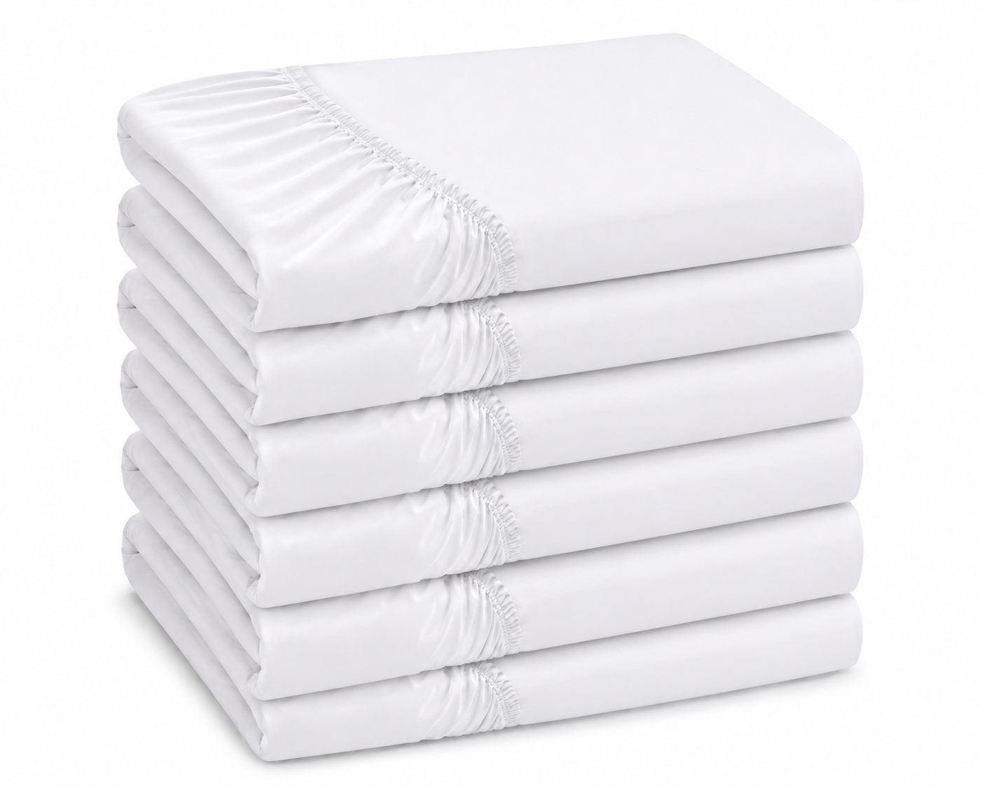 Lot de 6 draps-housses