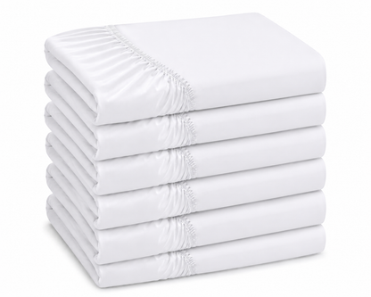 Lot de 6 draps-housses