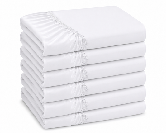Microfibre Fitted Sheets - Pack of 6