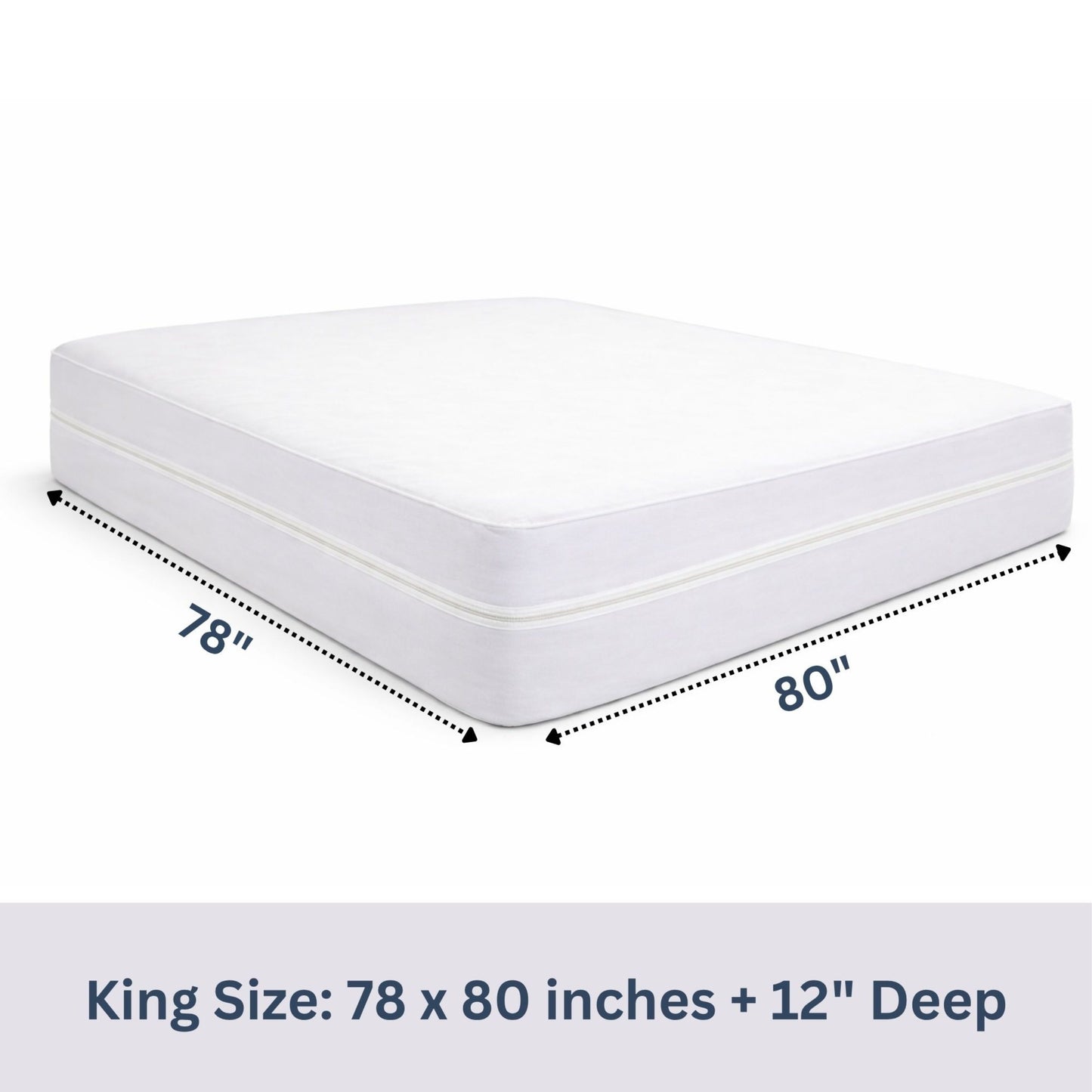Protège-matelas zippé 100 % imperméable