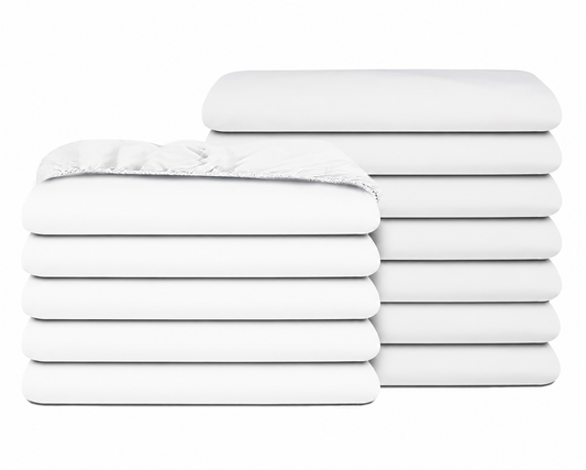 Microfibre Fitted Sheets - Pack of 12