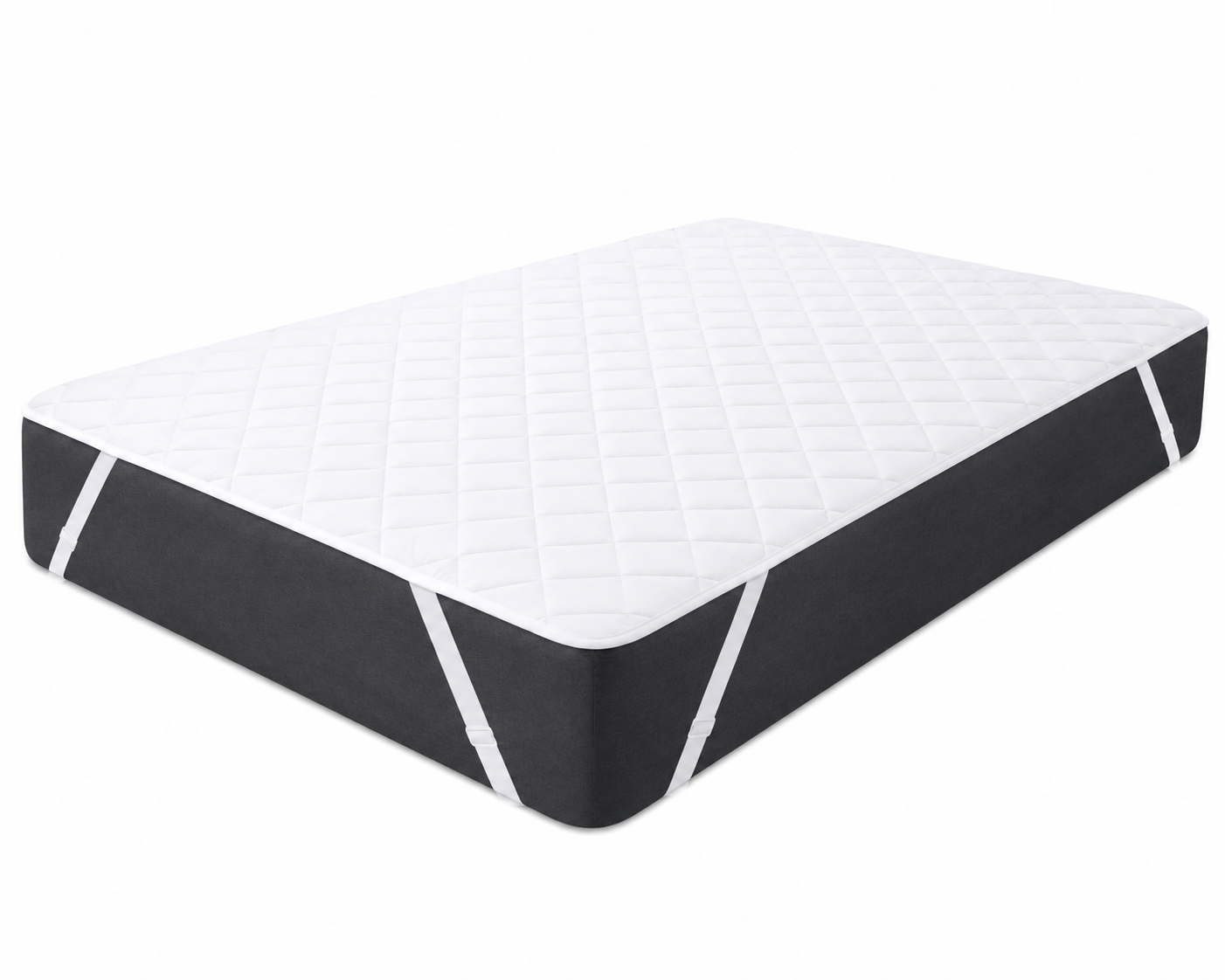 Protège-matelas imperméable avec sangles élastiques