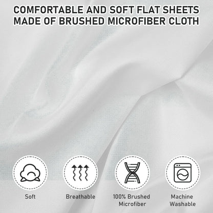 Drap plat, paquet de 6