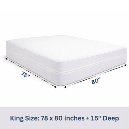 Protège-matelas zippé 100 % imperméable